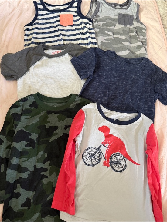 Carter's Other - Cat & Jack Boys' Mixed Long Sleeve & Tank Tops - Navy, Gray, Green, Red size 3T